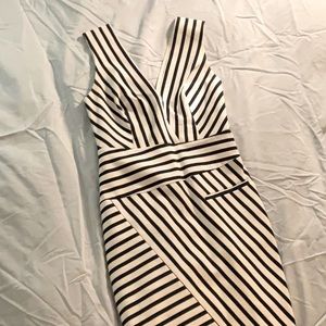 RW&Co stunning striped summer sheath dress Sz 4 EUC